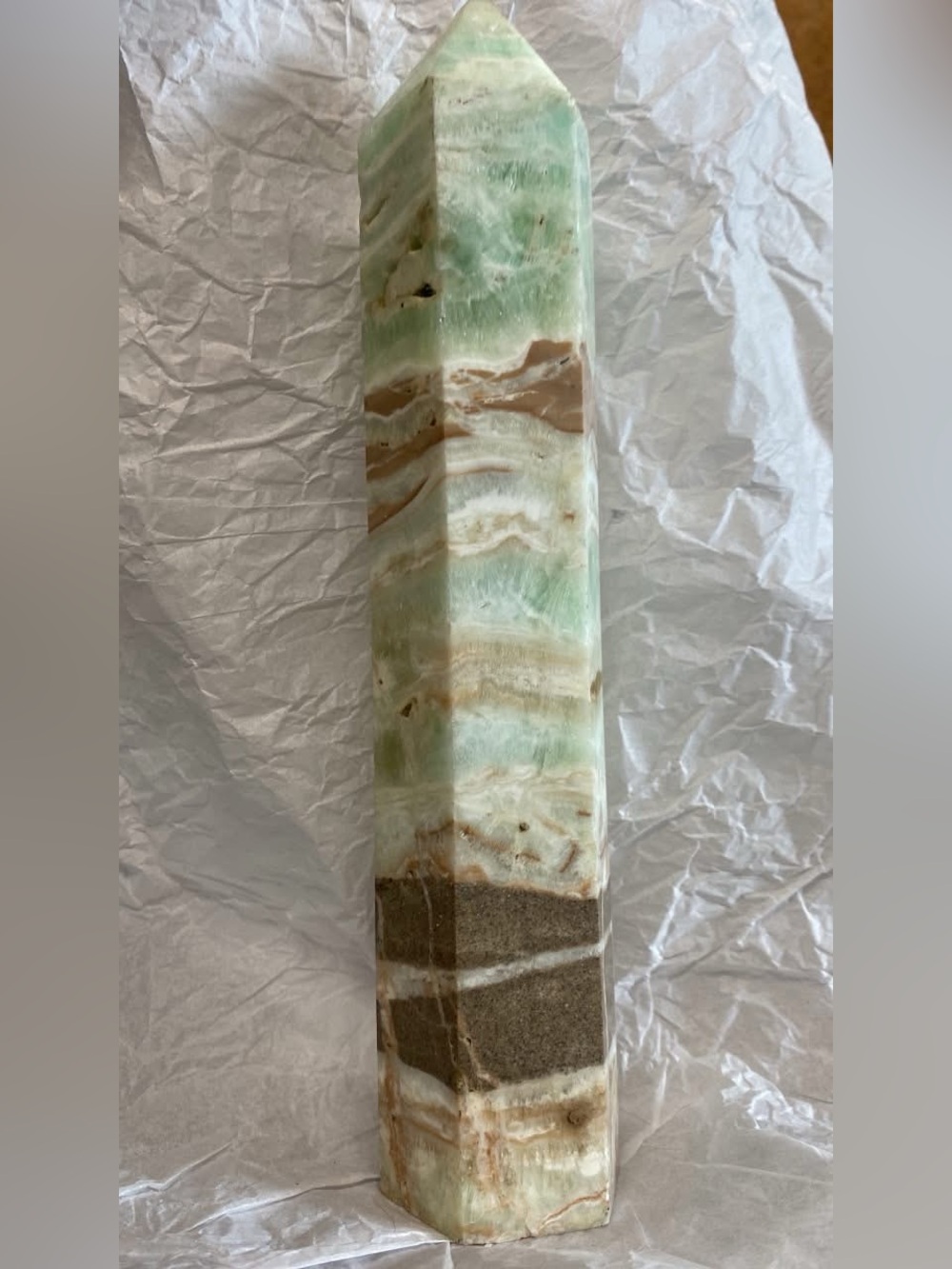Large Display Caribbean Calcite  Tower